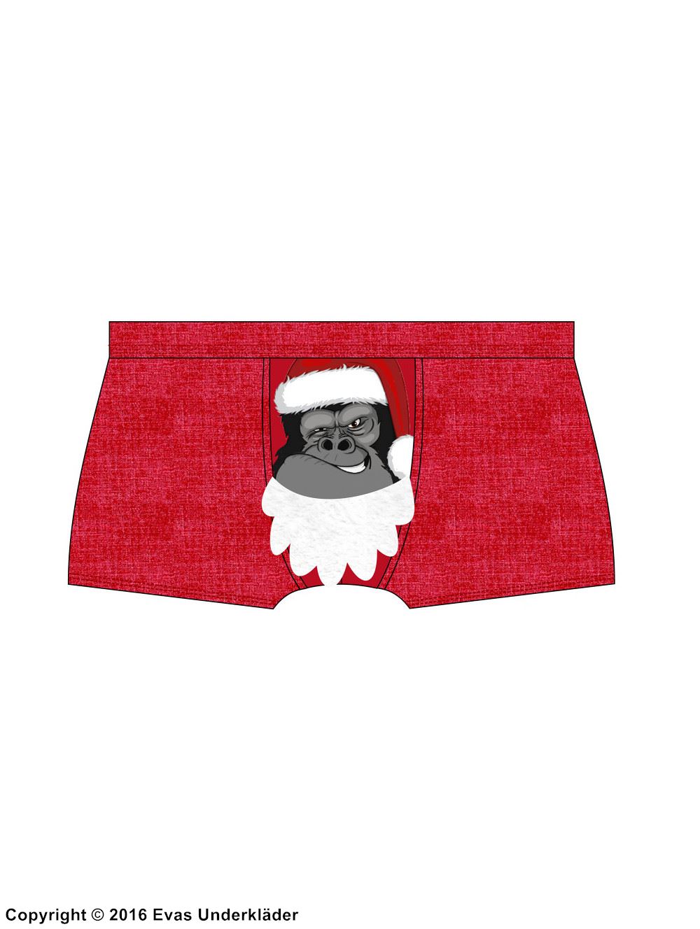 Christmas theme, men's boxer briefs